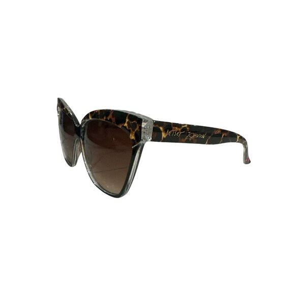 Betsey Johnson Sunglasses Brown Tortoise Shell Womens Cats eye style 100% UV - Picture 6 of 6